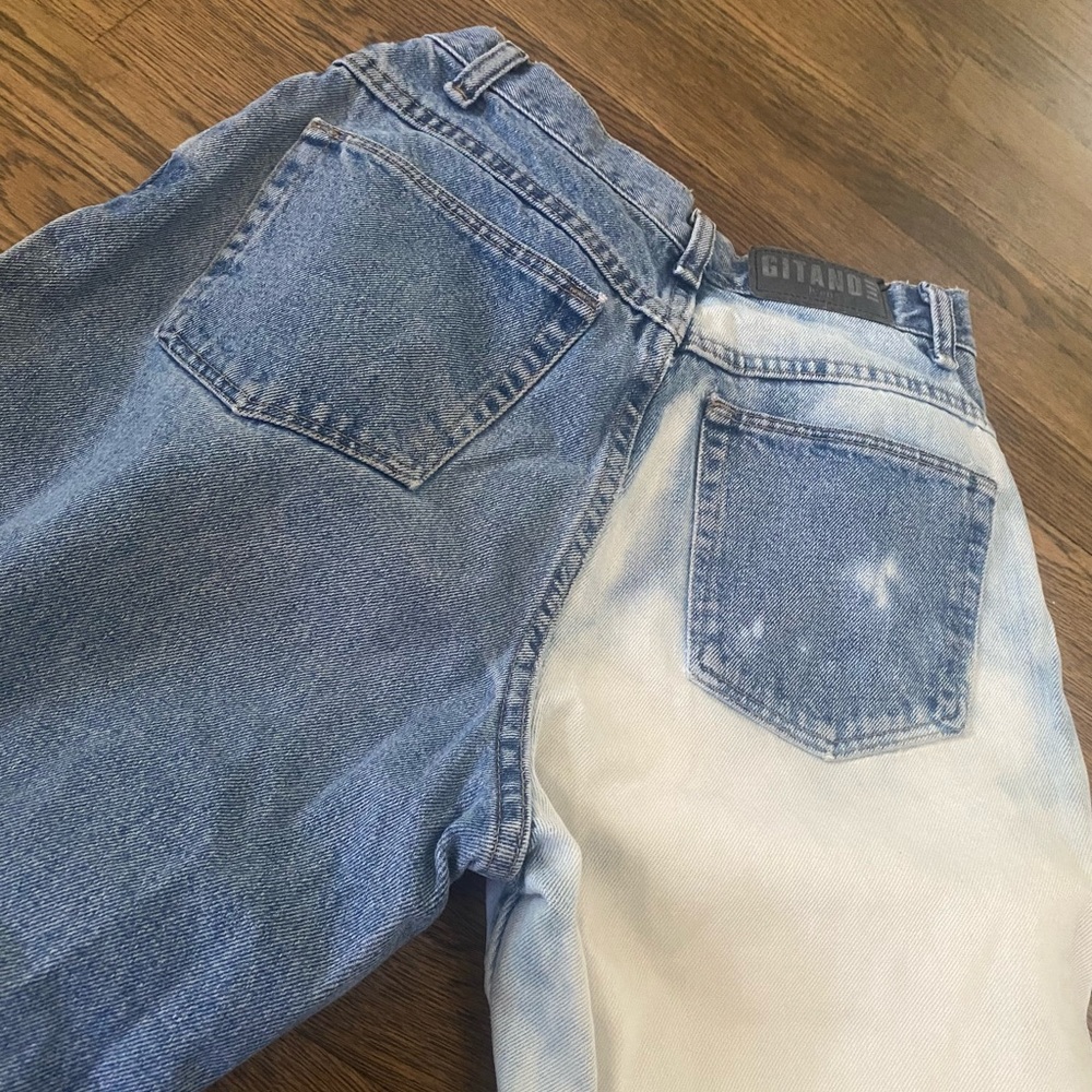 Vintage Gitanoe mom jeans | half bleached